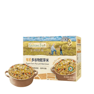 【台灣(中國)直送】爺爺的農場 有機多穀物胚芽米280g/盒