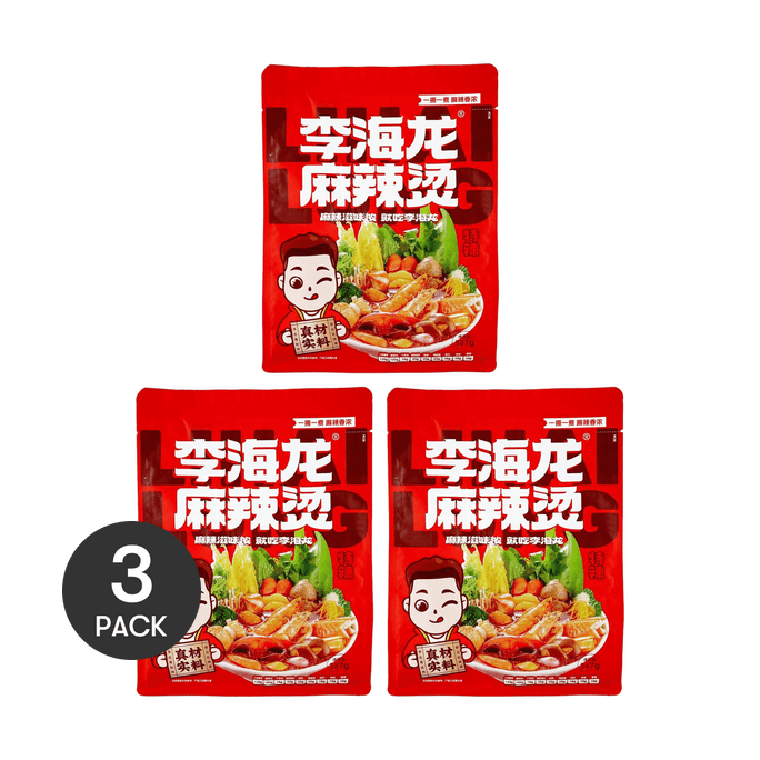 李海龙 正宗东北老式麻辣烫 速食冒菜 特辣 387g *3【3份超值装】