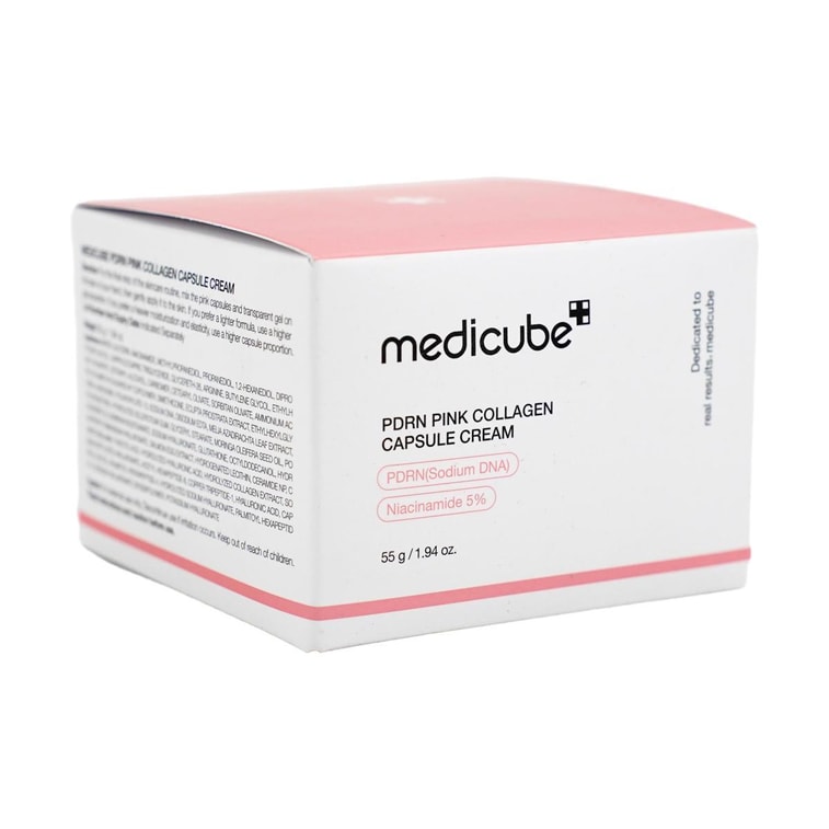 PDRN Pink Collagen Capsule Cream 55g 1.94 oz + PDRN Pink Peptide Serum, 1.01fl.oz. 【Value Pack】 6