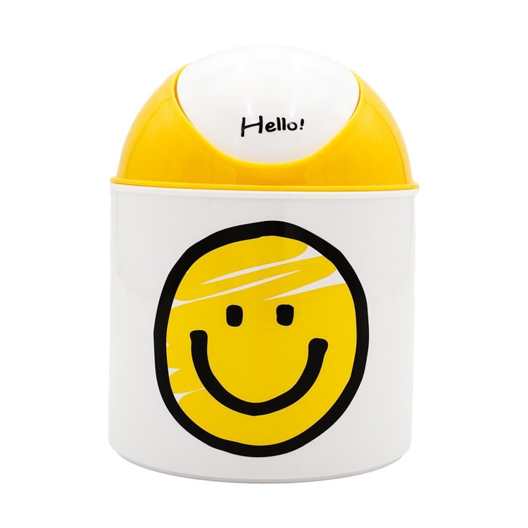 HELLO HOME Smile ミニ ダストボックス ゴミ箱 車や机用 ホワイト