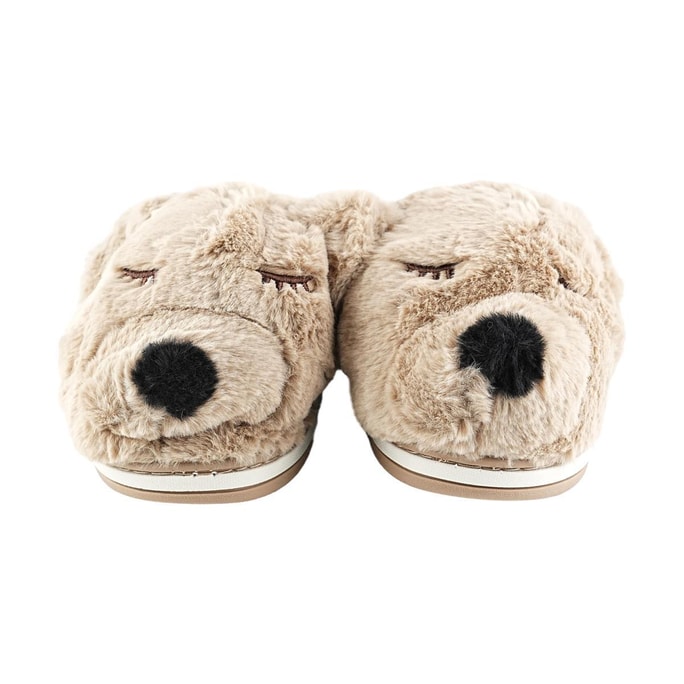 Brown Bear Fluffy Slippers Size 40-41