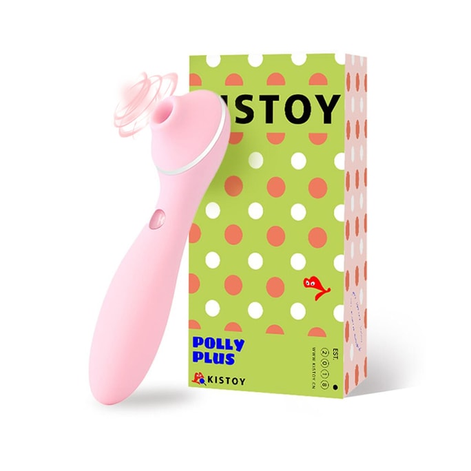 KISSTOY Polly Plus Vibrator with Heat Clitoral Sucking 3 Suction Levels 10 Vibration Frequencies (1 FREE Lubricant)