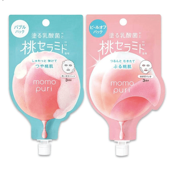 BCL 모모푸리 피치 클렌징 마스크 20g