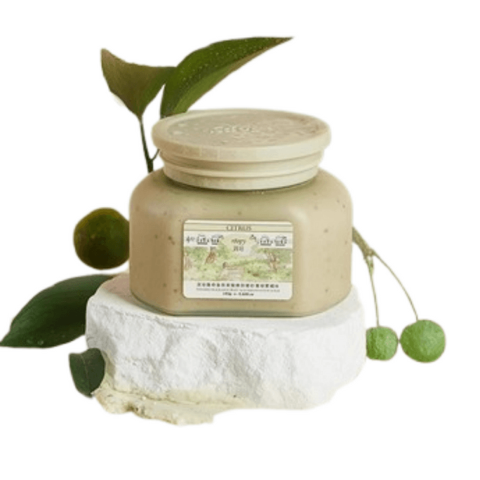 Fruit Acid Body Scrub Body Wash 2-in-1 Hand Cleanser Exfoliator Green Mist Orange Grove 150ml/jar