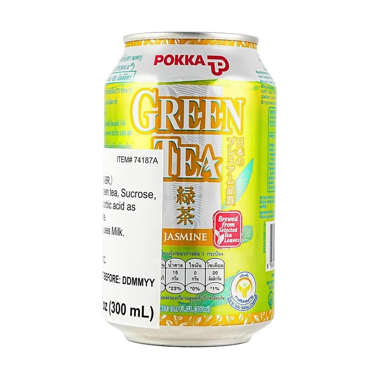 日本POKKA SAPPORO札幌 綠茶飲料 茉莉口味 罐裝 300ml 4