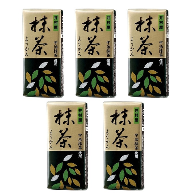 【日本直邮】井村屋 迷你抹茶羊羹 58g 5个【超值组合】