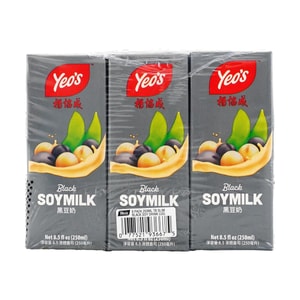 新加坡YEO'S杨协成 黑豆奶 250ml*6盒【营养早餐】
