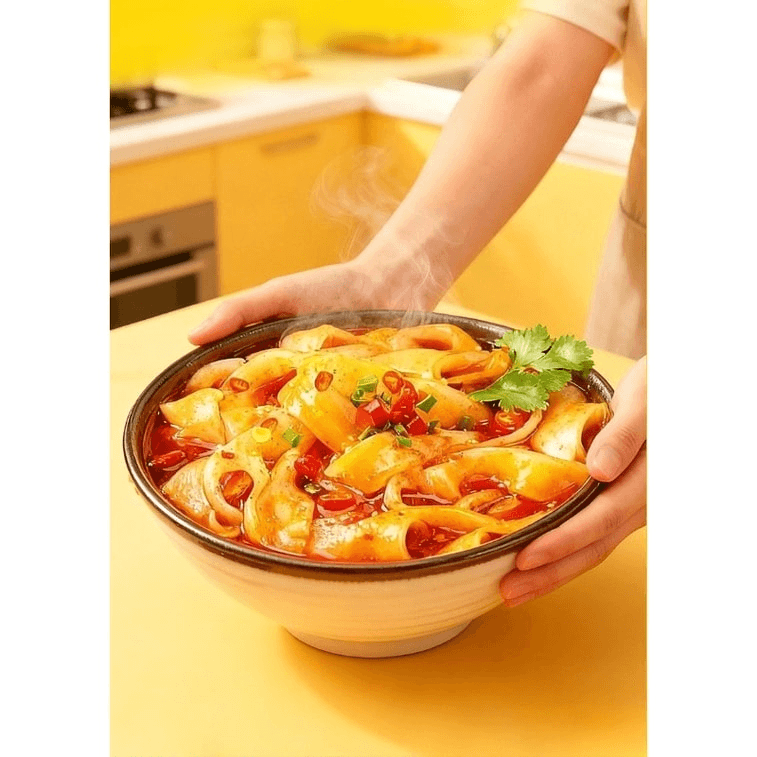 Zhou Hei Ya Sesame Sauce Flowing Wide Noodles Bagged Sichuan Noodles Black Duck Flavor Instant Fast Food Vermicelli Late Night Snack Potato Noodles 248g*1 Bag. 3