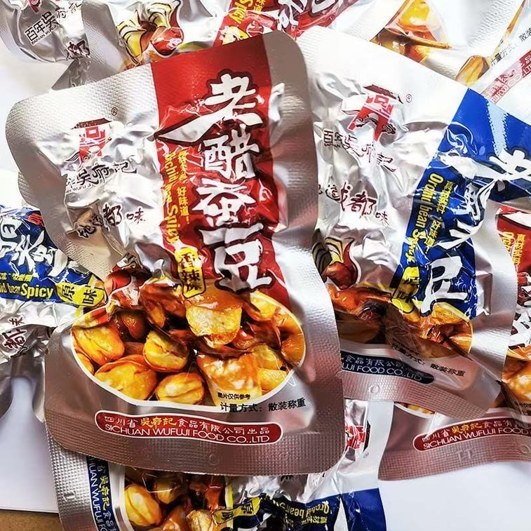 中国直送：五福酢そら豆（趙魯思推薦）オリジナルフレーバー 30g×1袋 4