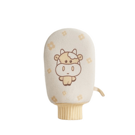 Japanese style bath towel thick and long bath mud god double-sided back rubbing calf bath mitt 1pc