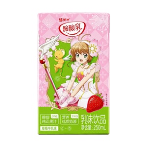 딸기맛 우유 음료 8.45 fl oz 【달콤새콤한 상쾌함】【카드캡터 사쿠라 리미티드 에디션】