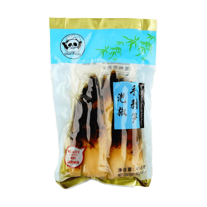 Hand Peeled Bamboo Shoots With Pickled Peppers,15.87 oz