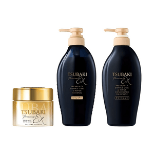 Masque Capillaire Premium Réparation Soin Multi-Bénéfices 188ml×1 + Shampooing & Après-shampooing Luxe Camélia Noir Réparation Ionique 400ml+400ml×1【2 Packs】