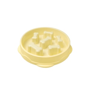 [중국 직송] 만완망국 반려동물 슬로푸드 그릇, 노크방지견 그릇, 슬로푸드 그릇, 밥그릇, 중형견 질식방지 그릇, 슬로푸드 그릇 22*4cm *1개