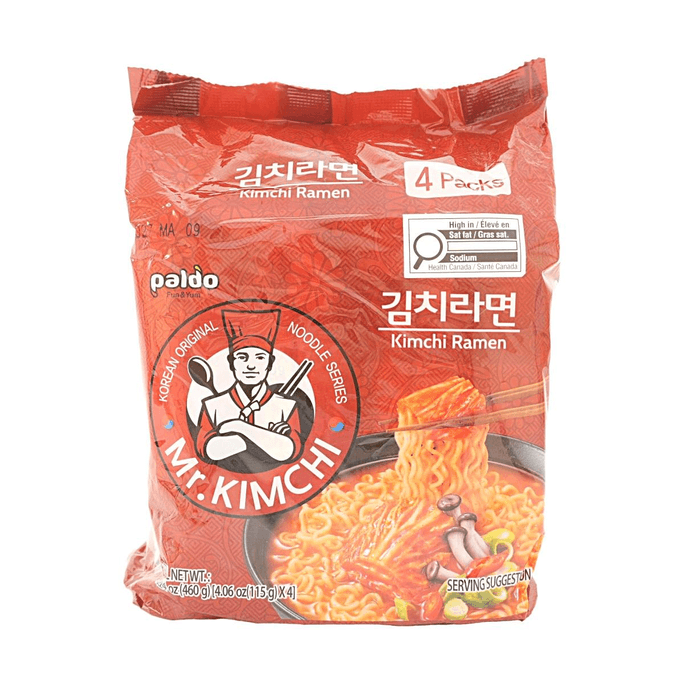韓國PALDO八道 Mr.Kimchi泡菜拉麵 5連包 575g 【韓式原味】【濃郁泡菜】