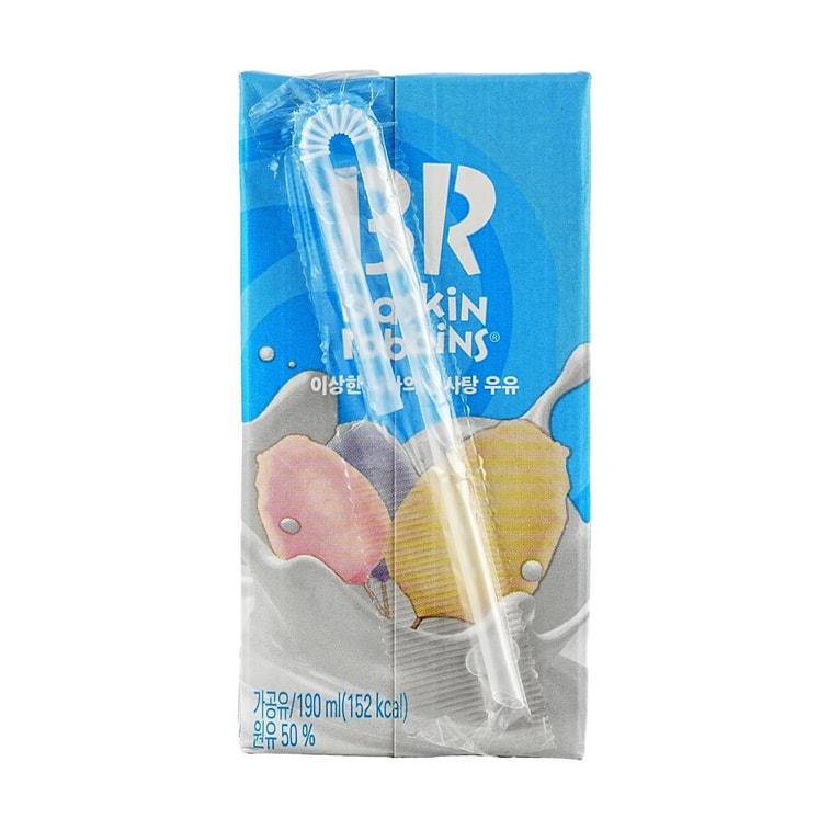 韩国BASKIN ROBBINS 蜜瓜牛奶+薄荷巧克力牛奶+草莓牛奶+棉花糖牛奶 190ml*4盒【4口味组合装】 13