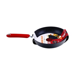 SUPOR ファイアレッドドット オイル集中ノンスティックフライパン/中華鍋 スターストーンシリーズ 26cm 蓋なし