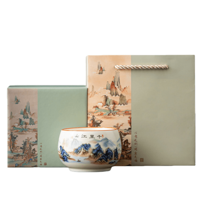 Hand-Gilded Palace Museum Tea Cup (1 Pc ) - Year of the Horse Gift Set