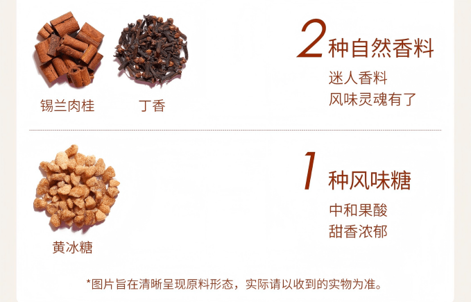 Fruit Tea Mulled Wine Flavor Smooth Taste Rich Aroma Alcohol Free Spice Bag Ideal For Womens New Year Gifts Family Gatherings Holiday Parties 70g