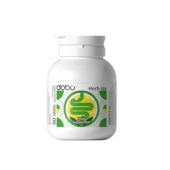 【中国直邮】 英国 DOBO 西梅菊粉草本噗噗片 便秘排便清肠 温和养护 健康噗噗 50粒/瓶
