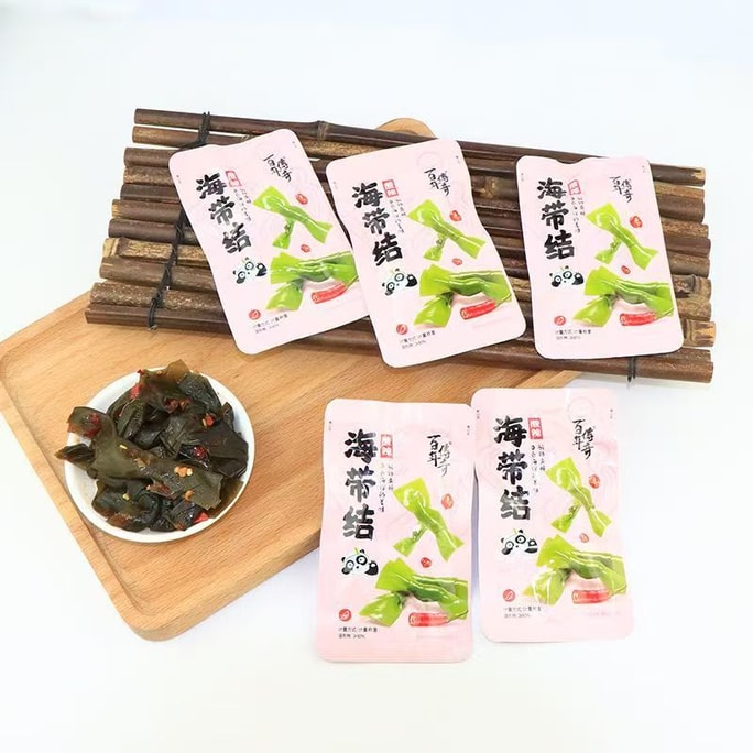 百年传奇 海带结酸辣开胃解馋 小吃开袋即食 30g*5袋