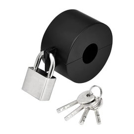 New Door Handle Lock Cover Faucet Valve Lock Cover Door Lock Lock Cover+Padlock (1 Piece)