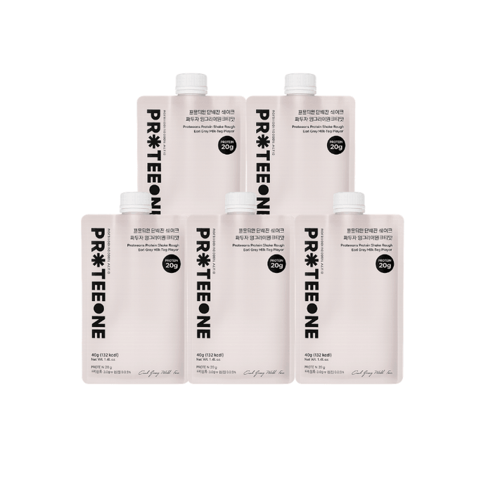【Expédition directe de Corée】 Corée PROTEEONE Lait thé saveur protéine shake haute protéine repas substitut boisson rassasiante légère 40g × 5 paquets