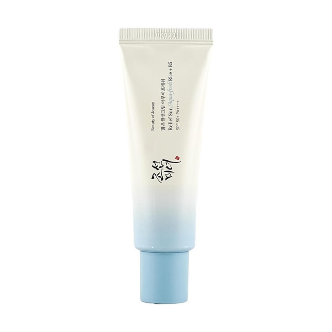 Relief Sun Aqua-fresh: Rice + B5 Sunscreen, SPF50+·PA++++, 1.69 fl.oz., Cooling, Non-Whitening, Fast-Absorbing