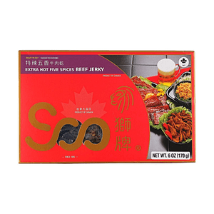 매콤한 다섯 가지 향신료 소고기 육포 6.0oz [선물 세트][클래식 다섯 가지 향신료][매콤]