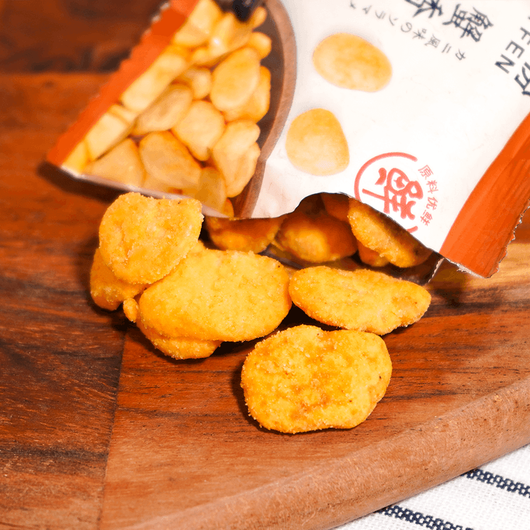 【超值裝】來伊份 零食大禮包 771g【傘蓋蓋豆乾 五香味&川香味 + 蟹香豆瓣+脆冬棗+甘栗仁+海帶脆筍】 4