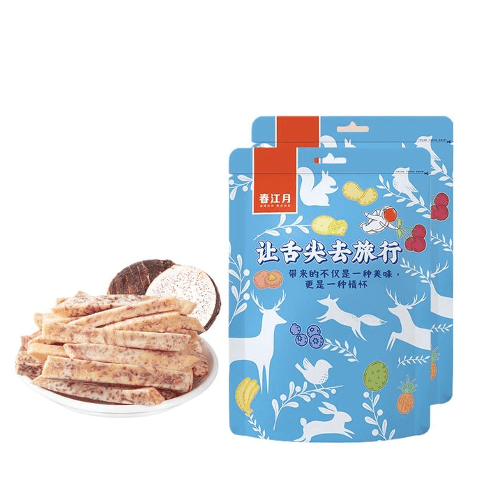 【中国直邮】 春江月 原味芋头条干脆片140g*2袋