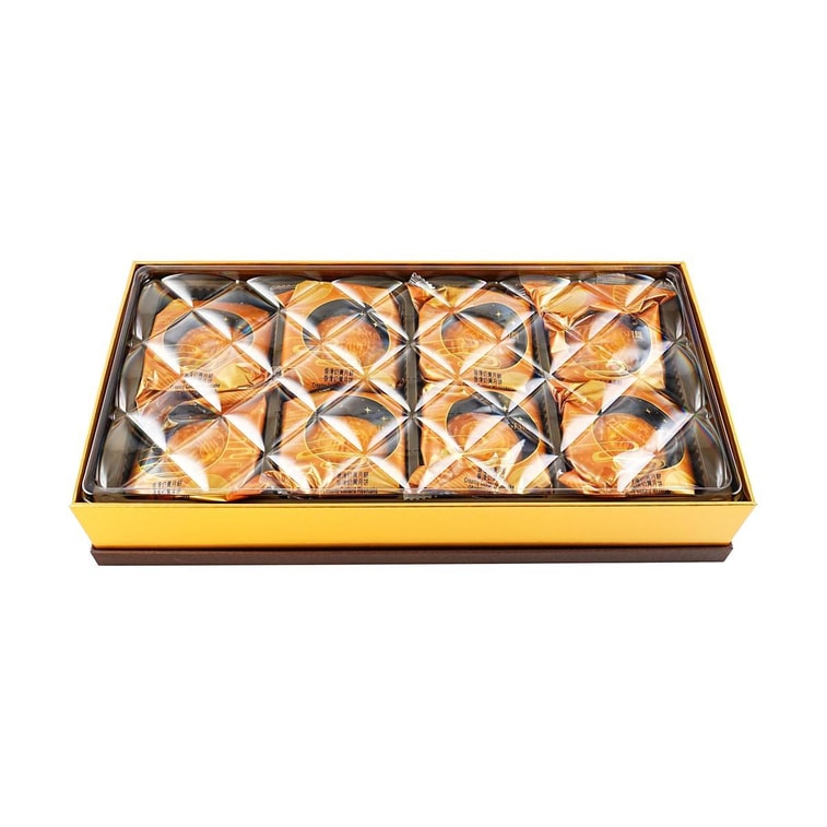 Hong Kong Creamy Custard Mooncake Gift Box - 8 Pieces, 12.69oz,Short Shelf Life *5【5 Packs】 8