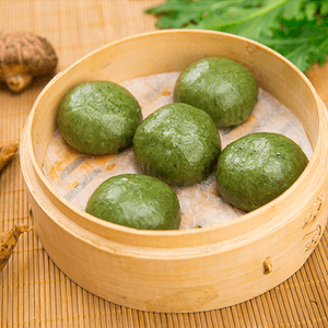 知味观 艾草青团 麻芯馅 6枚入 420g【杭州特产】【青粿糯米团子】【收到后请冷藏】