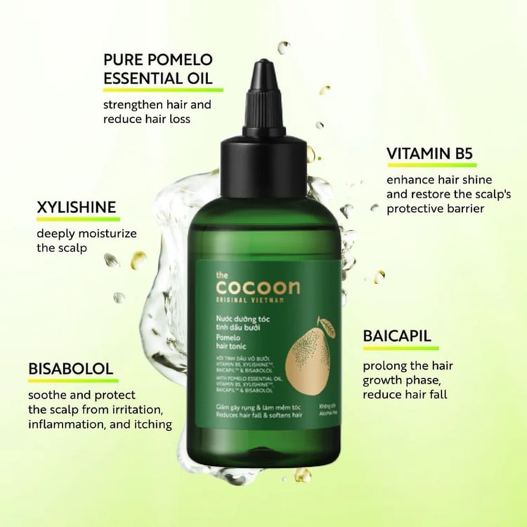  越南 Cocoon 葡萄柚生髮營養精華液 140ml 防脫髮、強韌髮根、純素 4