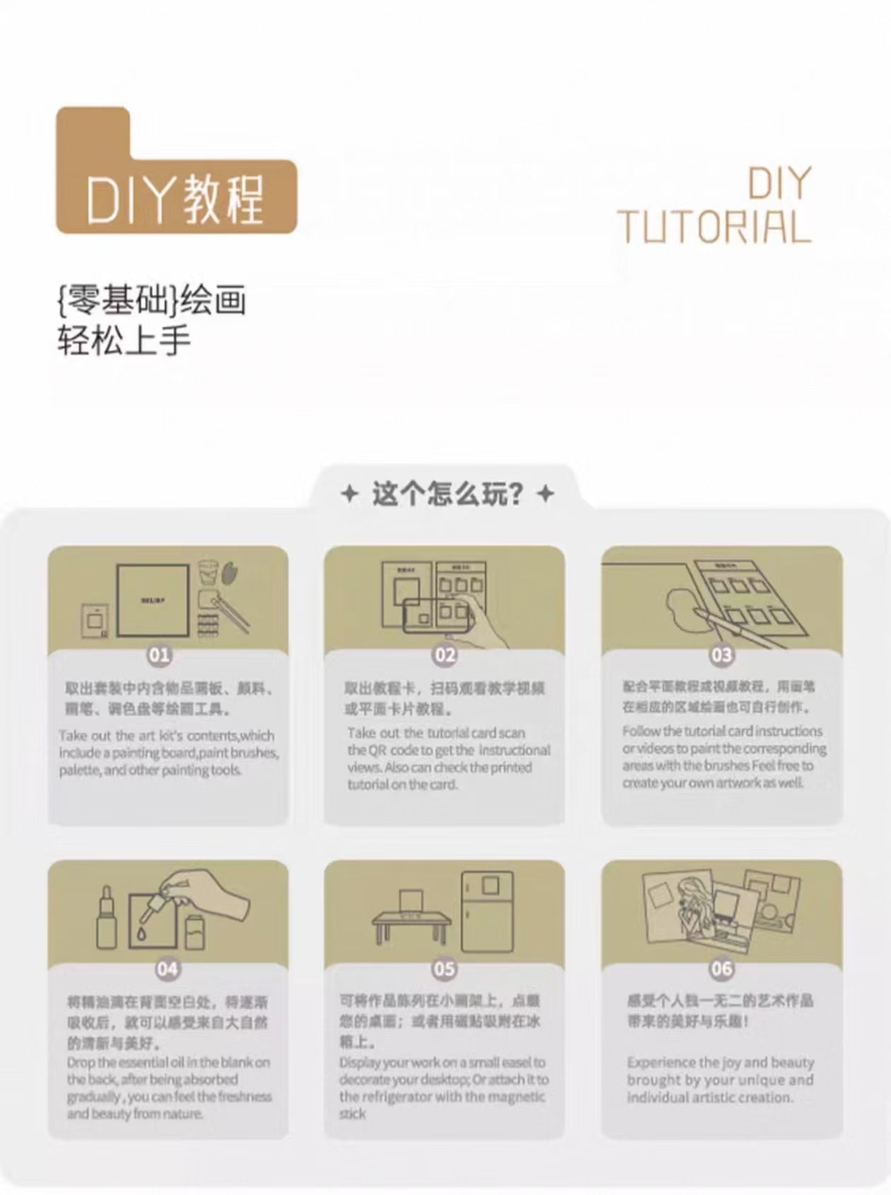 【中国直邮】  宋朝 玩作系列香氛 3D彩绘石膏香薰套装 向日葵 虚怀若谷香型1套