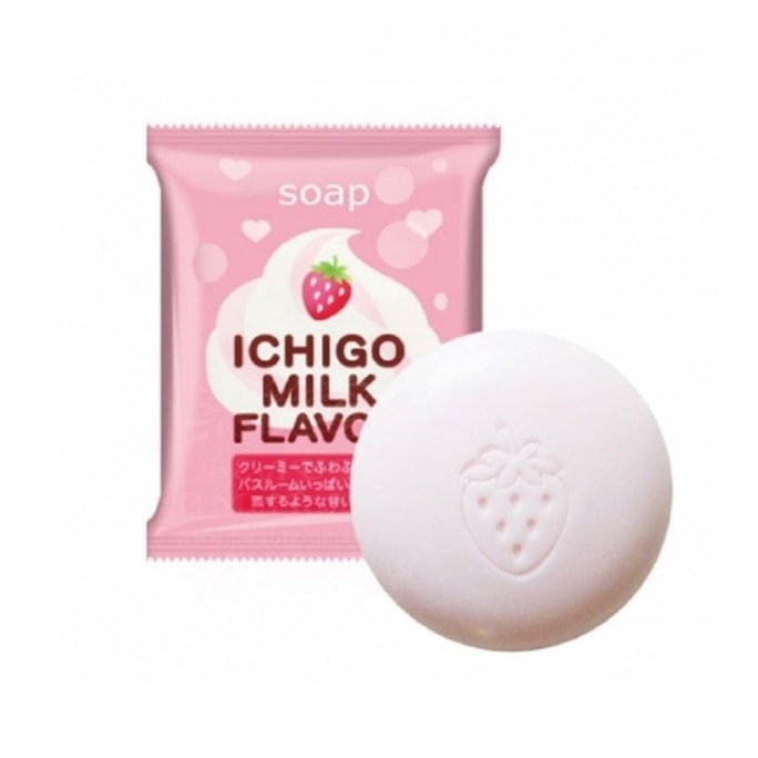 [일본 직배송] 펠리칸 딸기우유 샤워비누 80g