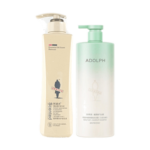 Plant Extract Conditioner & Anti-Dandruff Shampoo Set Nourish Repair 500g+400ml