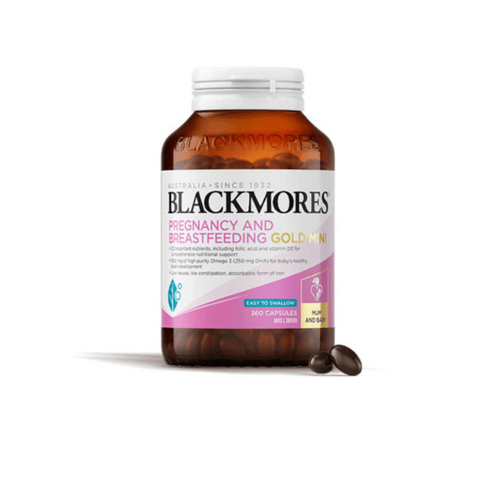 【香港直邮】澳洲 BLACKMORES 孕期哺乳黄金营养素 营养胶囊 360粒/半年量