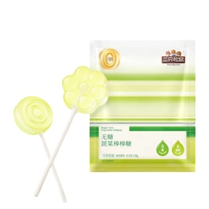 三只松鼠 无糖蔬菜棒棒糖雪梨风味休闲解馋零食儿童120g*1袋