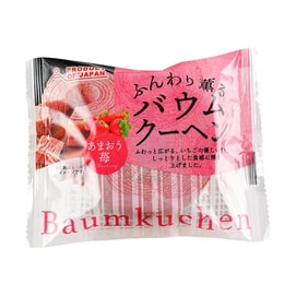 Funwari Kaoru Baumkuchen Amaouichigo Cake, Strawberry Flavor, 1.94oz