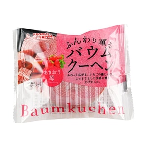 Funwari Kaoru Baumkuchen Amaouichigo Cake, Strawberry Flavor, 1.94oz