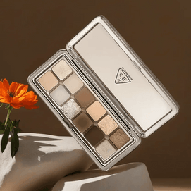 12 Colors Matte & Shimmer Eyeshadow Palette - #Raw Neutrals 0.32 oz