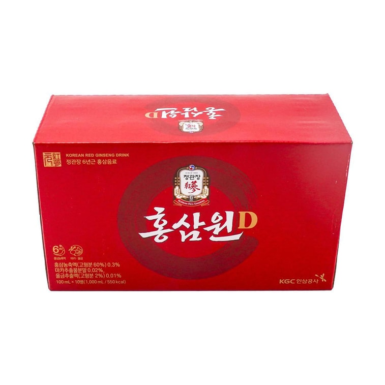 韓國JUNGKWANJANG正官莊 紅參園滋養養顏6年根高麗蔘飲品 上班族必備 100ml*10瓶入 4