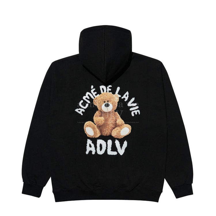 ★人気★【acme'delavie】★TEDDY BEAR (BEAR DOLL) HOODI.E★ acmé de la vie TEDDY BEAR (BEAR DOLL) HOODIE BLACK 1 - Yami.com