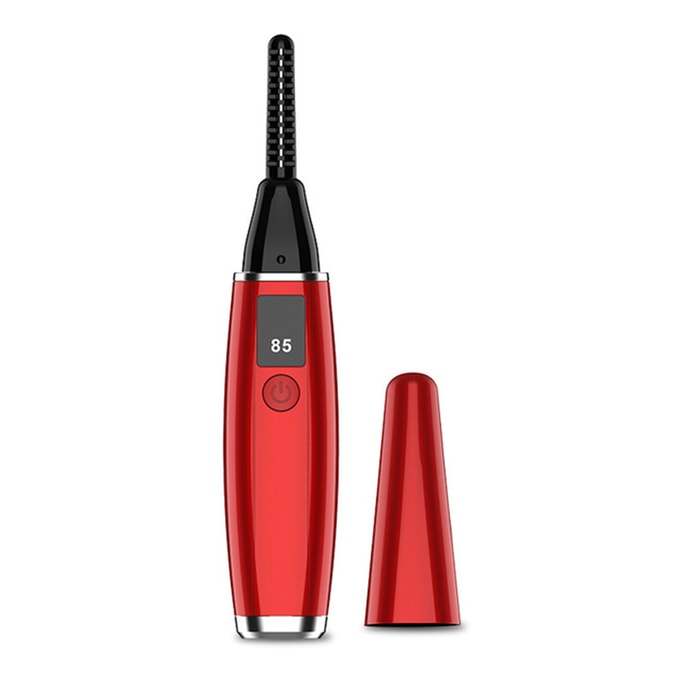 Electric Heating Eyelash Curling Tool Eyelash Curler Red 1 pc