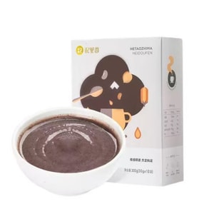 Walnut Sesame Black Bean Powder Natural Grain Black Energy 300g 10 Bars