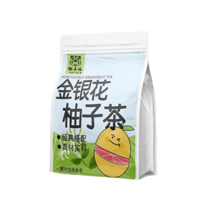 [중국 직배송] 장샤오러 허니서클 자몽차, 자몽, 배, 레몬, 시원한 허브티 조합, 과일과 꽃 티백 100g/봉지