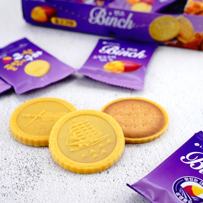 Binch Honey Sweet Potato Flavor Chocolate Biscuits 3.59 oz【Seasonal Limited】