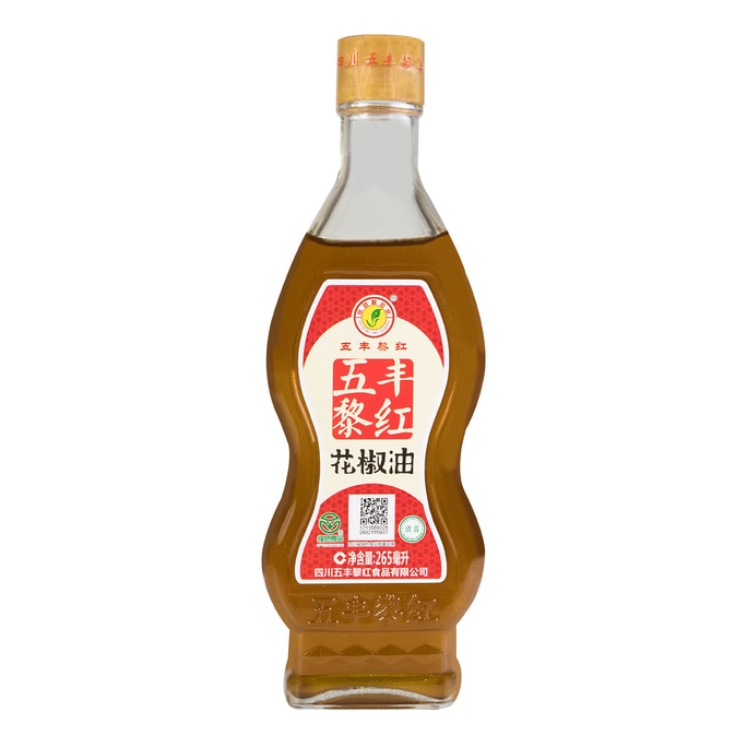 五丰黎红 清真 花椒油 玻璃瓶装 265ml 【四川特产】