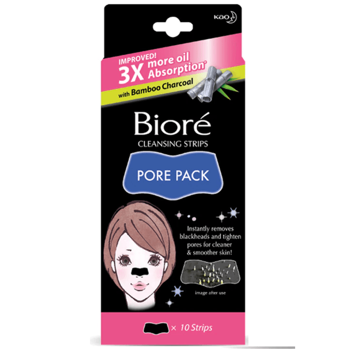 Bioré Cleansing Strips Pore Pack Black 10pcs